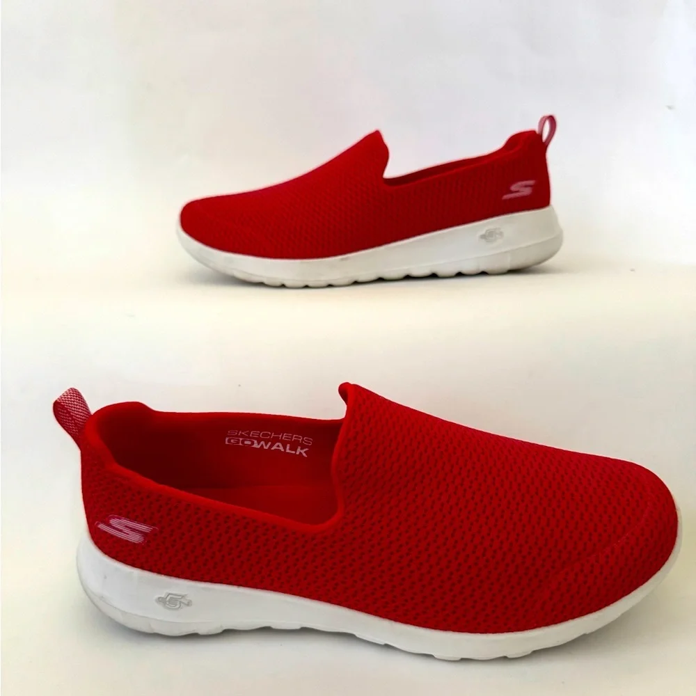 Skechers Performance Go Walk Joy Slip-On Walking Sneakers, Red, Size 7, NWT - Picture 2 of 11